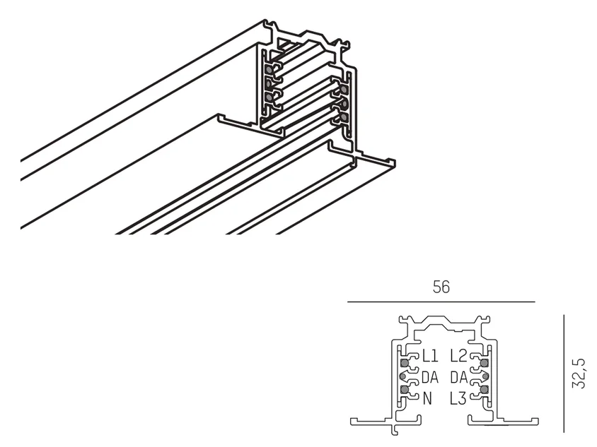 Molto Luce&nbsp;NOA_SYSTEM alimentation électrique&nbsp;208-19106703