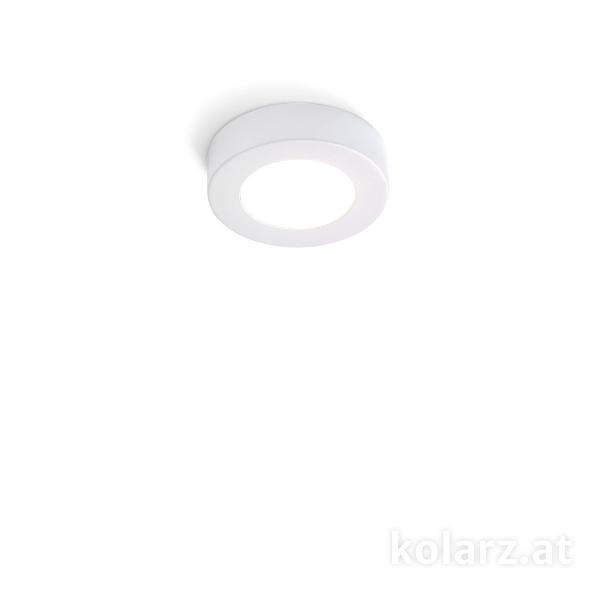 KOLARZ LeuchtenSpot CLICK, Weiß, Ø12 Weiß, Ø12cm, Höhe 3cm, 1-flammig, GX53