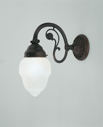 Berliner Messinglampen - A15-113gs A - Wandleuchte Friedrich