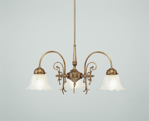 Berliner Messinglampen - D11-09ae B - Lustre Humboldt