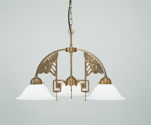 Berliner Messinglampen - D71-22op B - Hängeleuchte Wilhelmina