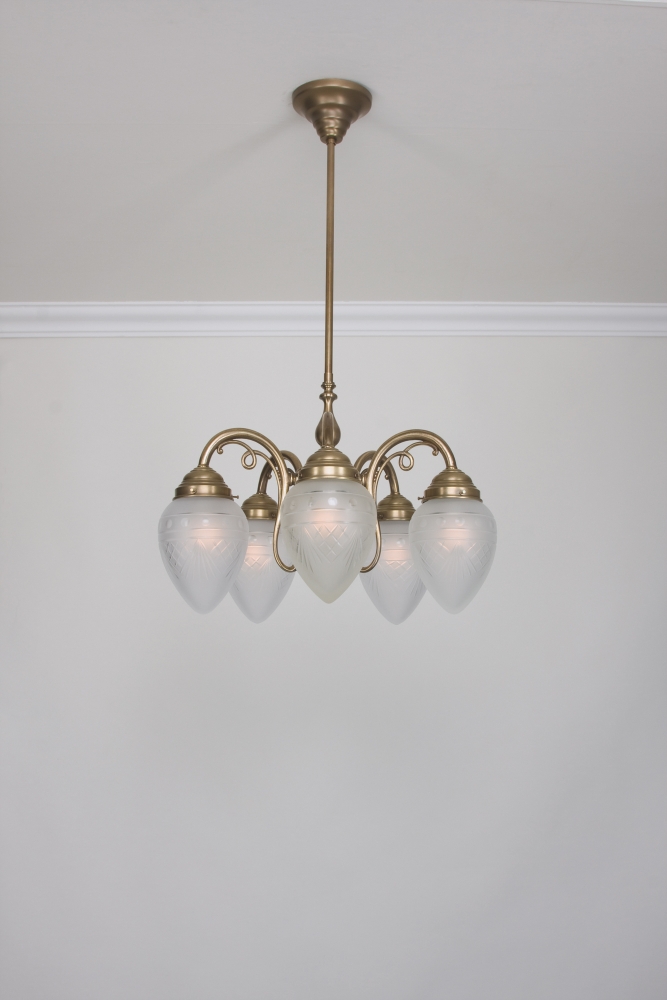 Berliner MessinglampenKronleuchter Mendelssohn