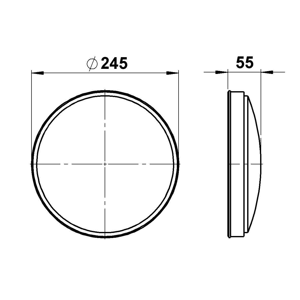 Albert LeuchtenG 417, Plexiglas opal