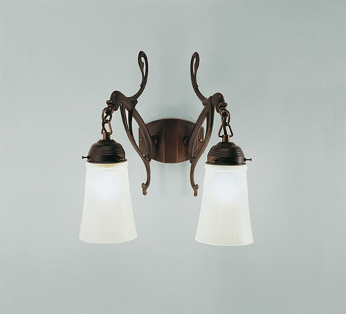 Berliner MessinglampenWandleuchte Lindenhof