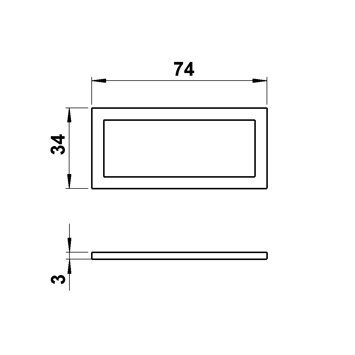 Albert LeuchtenG 456, Glas klar mit satiniertem Rand ESG