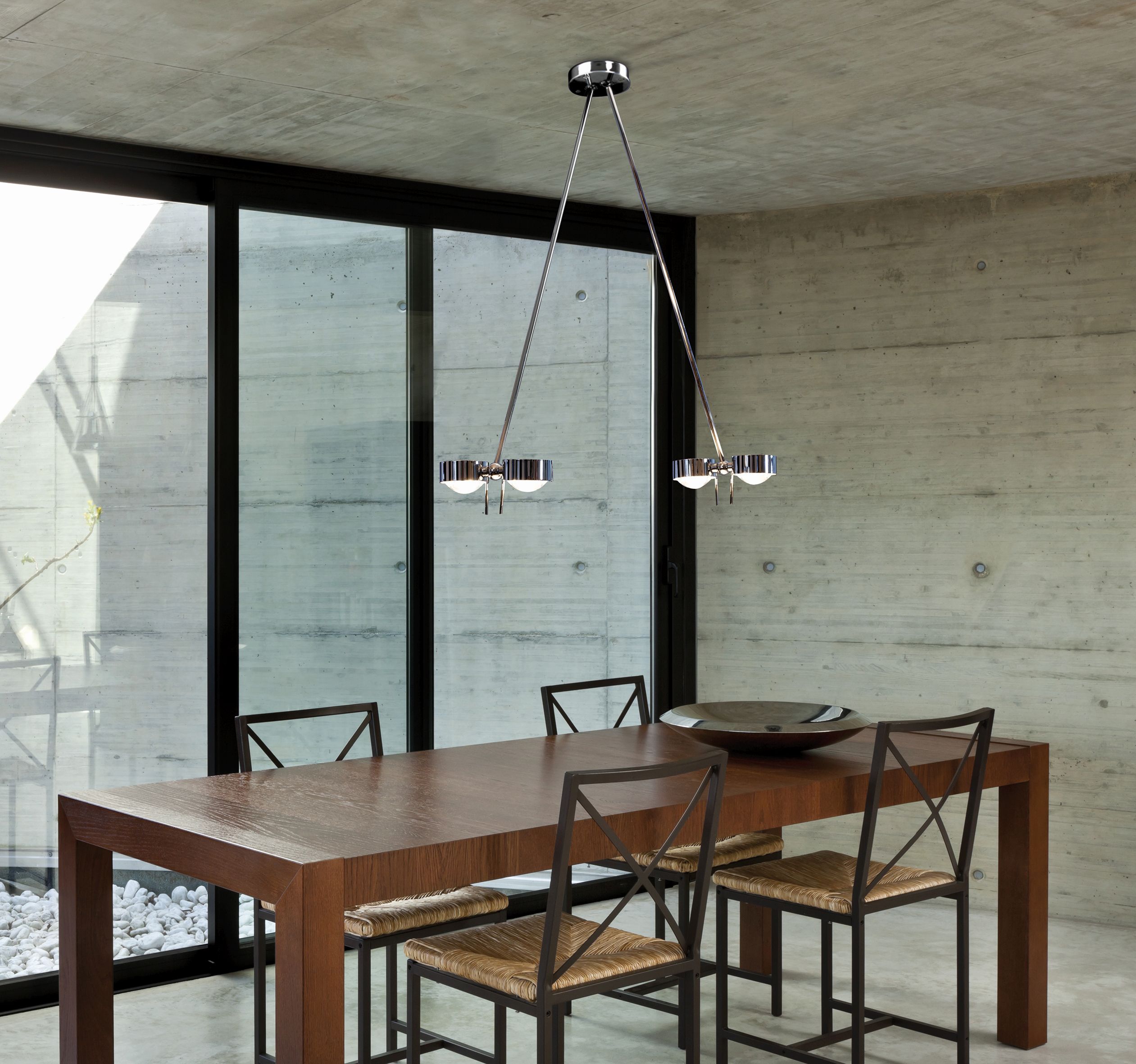 Puk Ceiling Sister Twin + LED/ Armlänge 60 cm von Top Light Leuchten