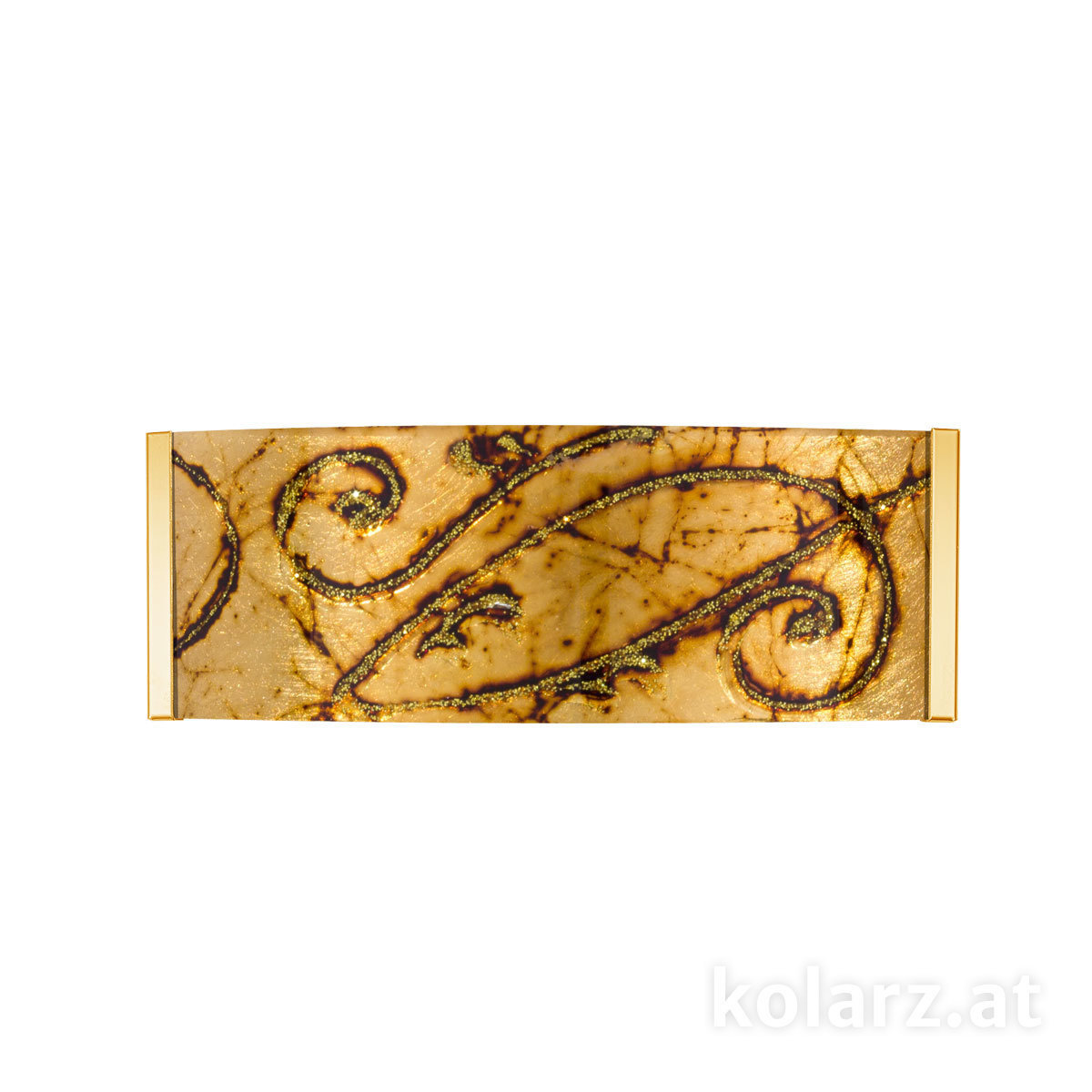KOLARZ-Austrolux LeuchtenWandleuchte EMOZIONE, Gold 24K, Medici Gold Breite 40 cm, Höhe 20 cm, Ausladung 10 cm, 2 flg., G9, 25 W