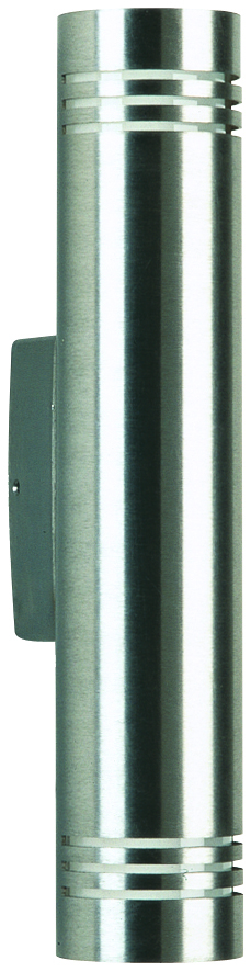 Albert Leuchten - 690208 - Wandleuchte Typ Nr. 0208 - Edelstahl, für 2 x QT14 - 40 W, G9