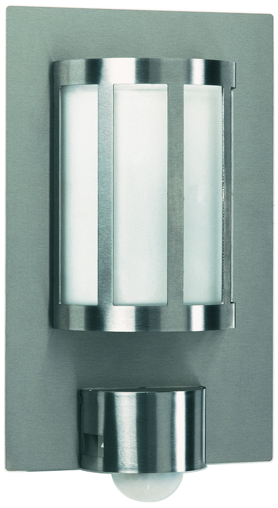 Albert LeuchtenWandleuchte Typ Nr. 6141 - Edelstahl, mit BWM, für 1 x Lampe, E27