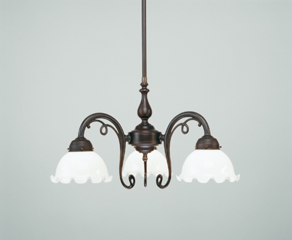 Berliner MessinglampenKronleuchter Mendelssohn ohne Glas