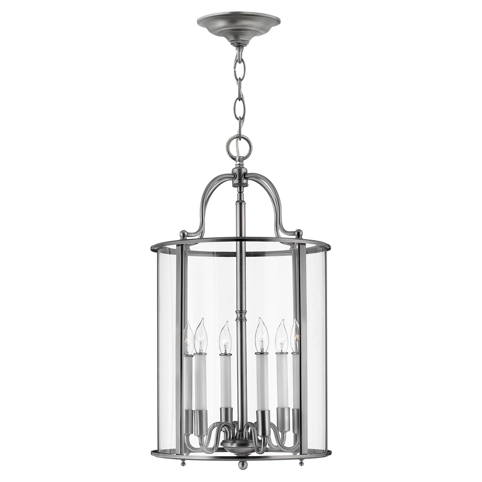 ElsteadGentry suspension grande 6 lumières - étain