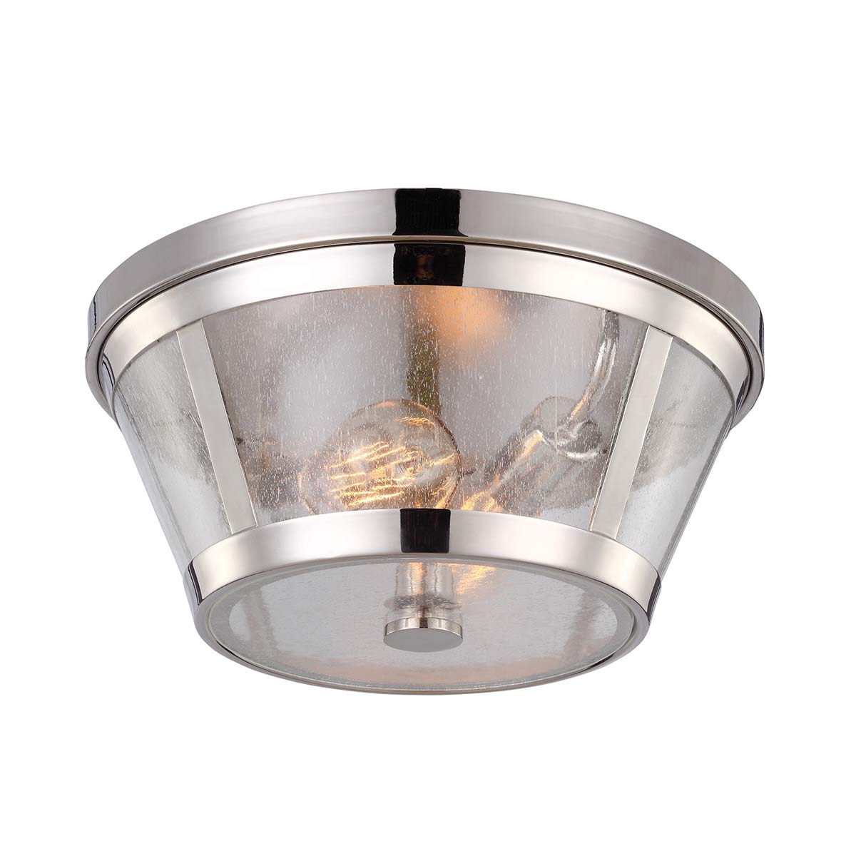 Elstead - FE-HARROW-F - Harrow 2 Light Flush - Nickel poliert