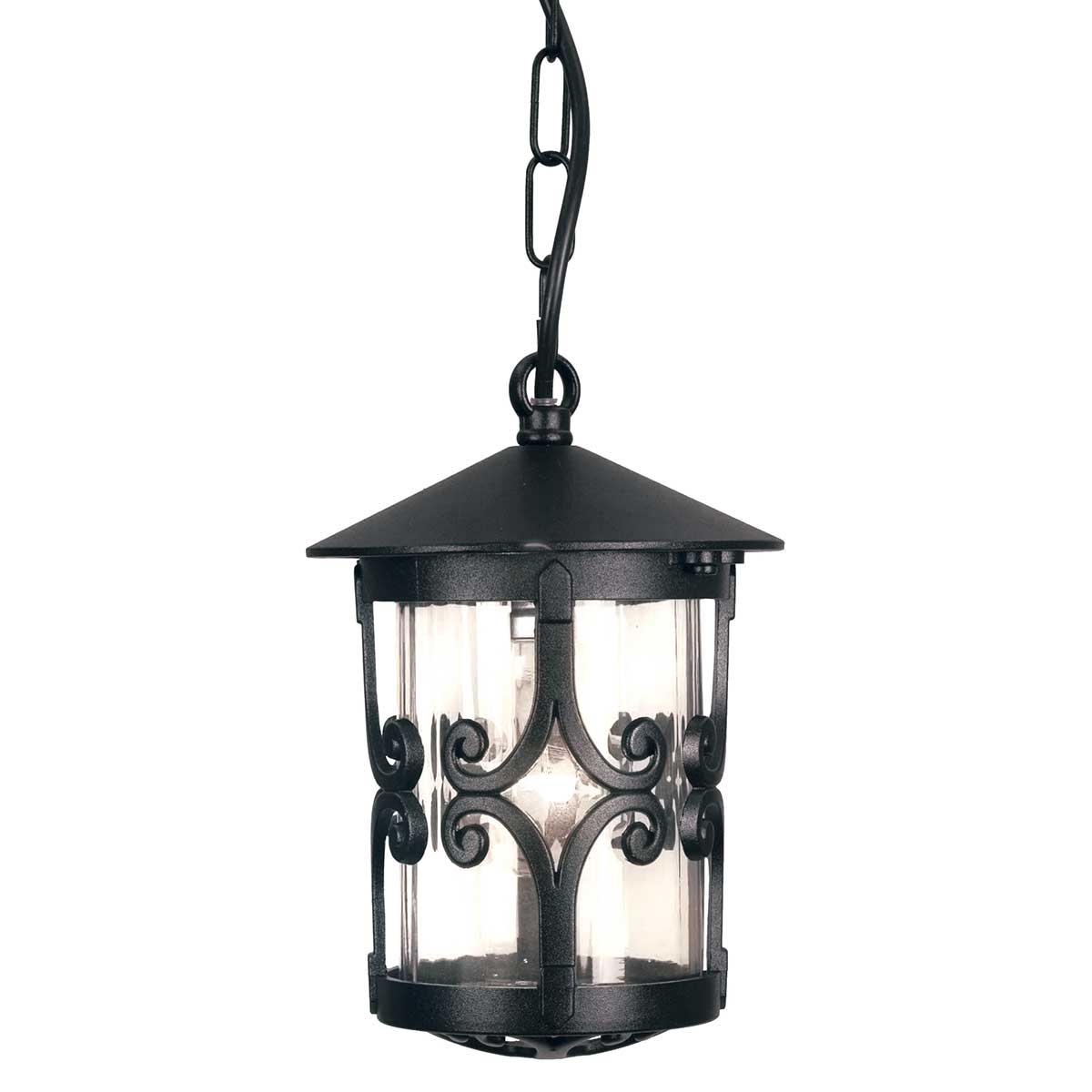 Elstead - BL13B-BLACK - Hereford 1 Light Porch Kettenlaterne - Schwarz
