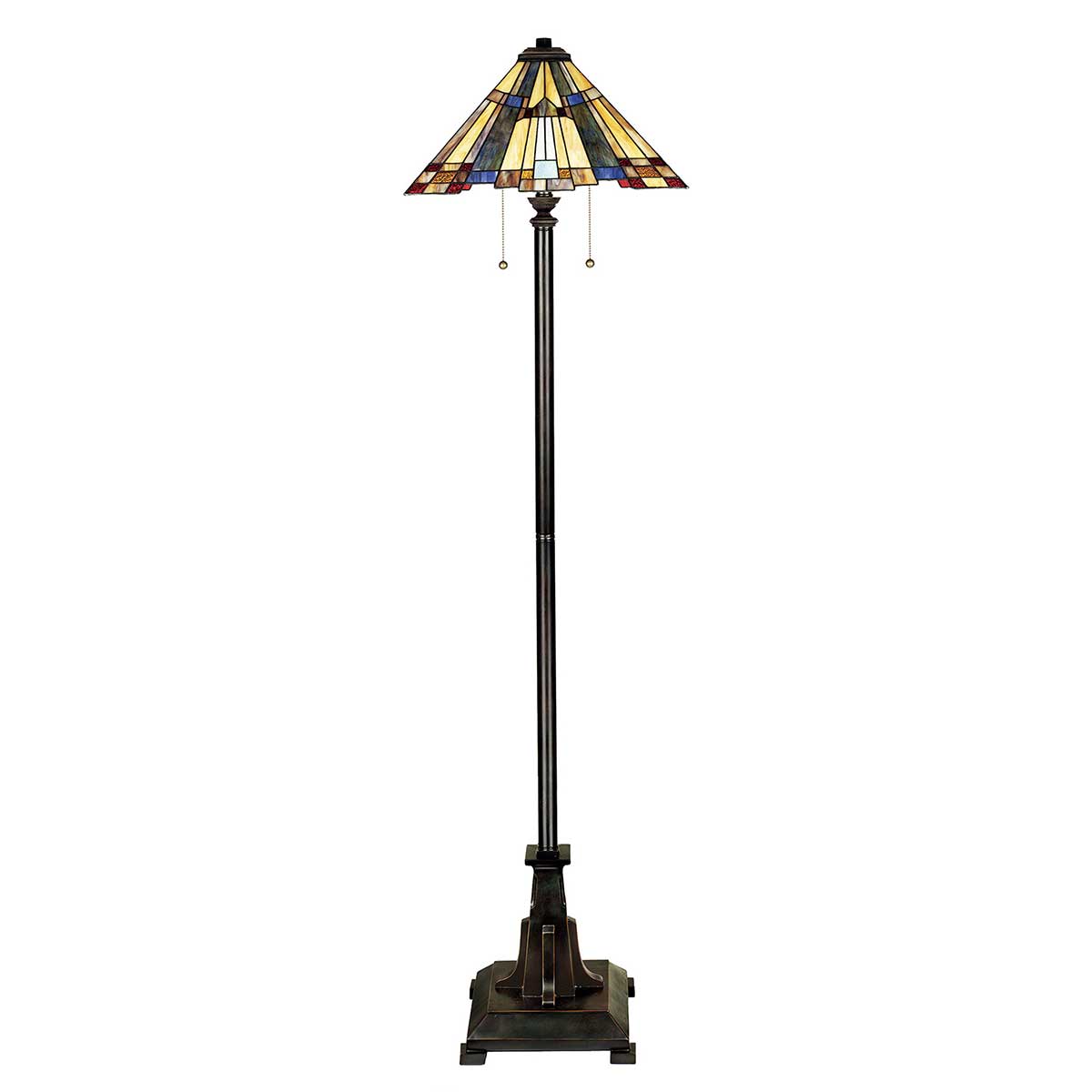 Elstead - QZ-INGLENOOK-FL - Inglenook 2 Light Stehleuchte - Valiant Bronze