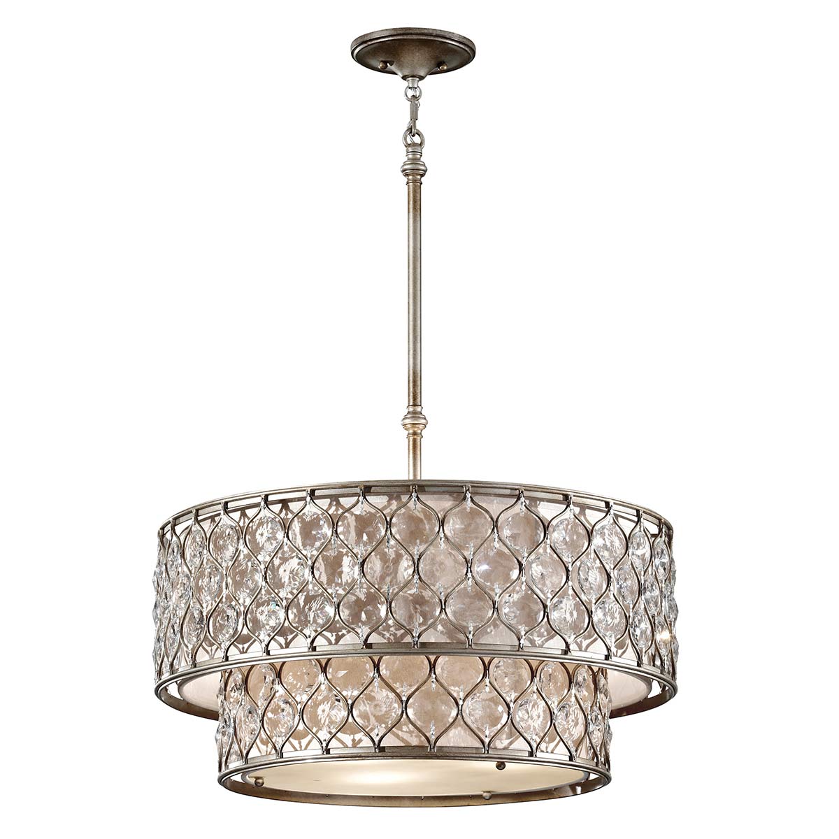 ElsteadLucia 6 lustre - argent bruni