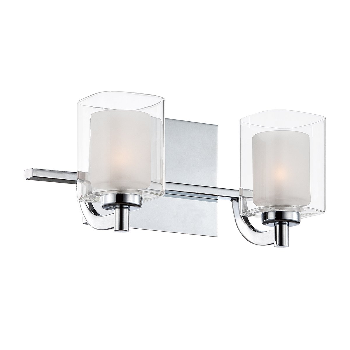 Elstead - QZ-KOLT2-PC-BATH - Kolt applique murale à 2 lumières - Chrome poli