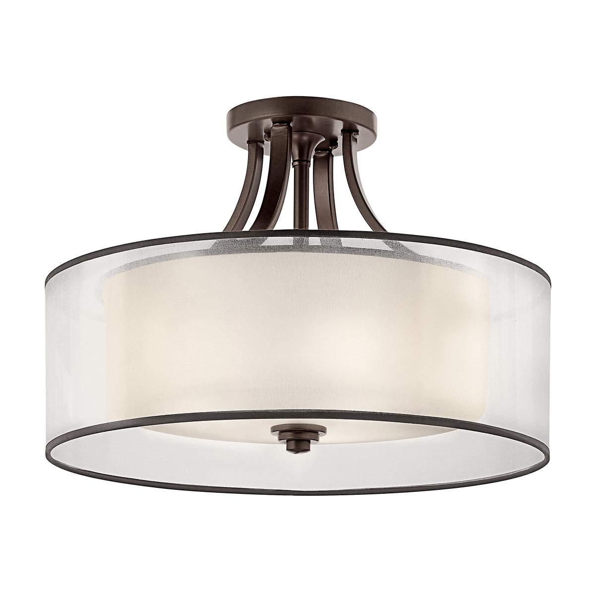 ElsteadLacey 4 Light Semi-Flush - Mission Bronze