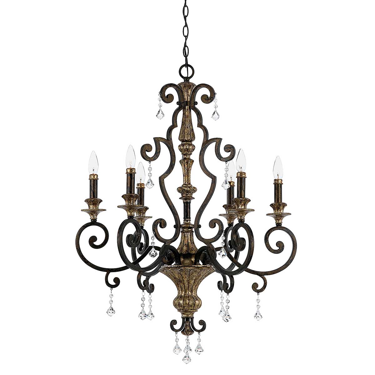 Elstead - QZ-MARQUETTE6-A - Marquette lustre à 6 lumières - Heirloom
