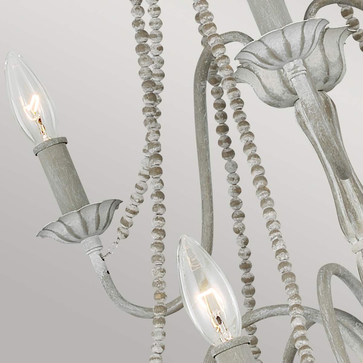 Maryville lustre à 9 lampes - gris lavé der Firma Elstead