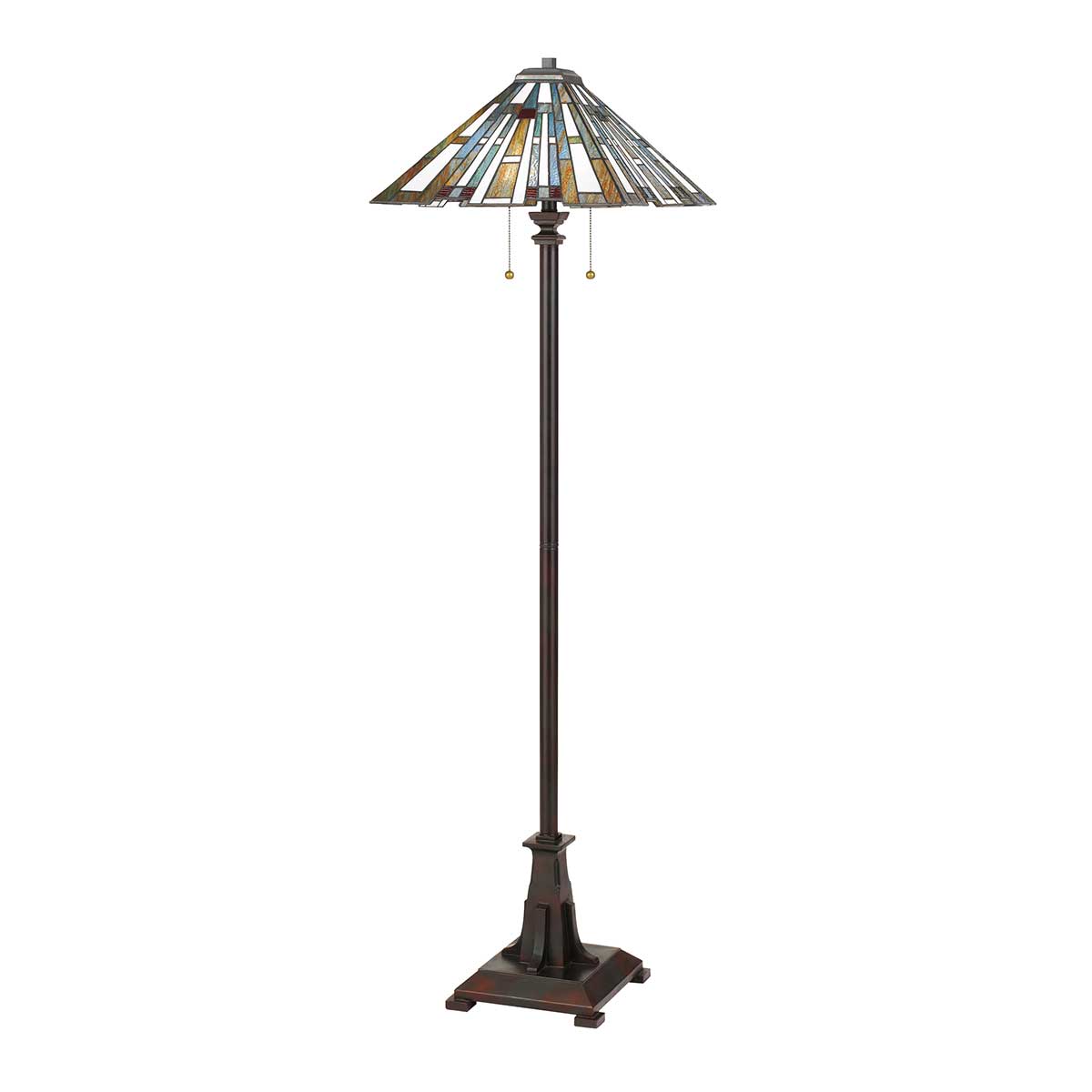 Elstead - QZ-MAYBECK-FL - Maybeck 2 Light Floor Lamp - Valiant Bronze