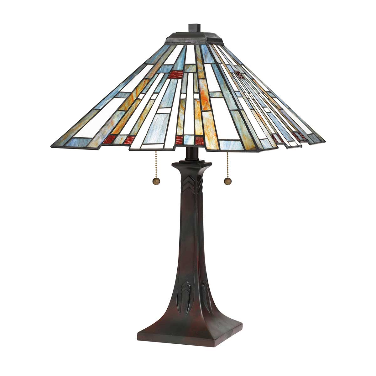 Elstead - QZ-MAYBECK-TL - Maybeck 2 Light Table Lamp - Valiant Bronze