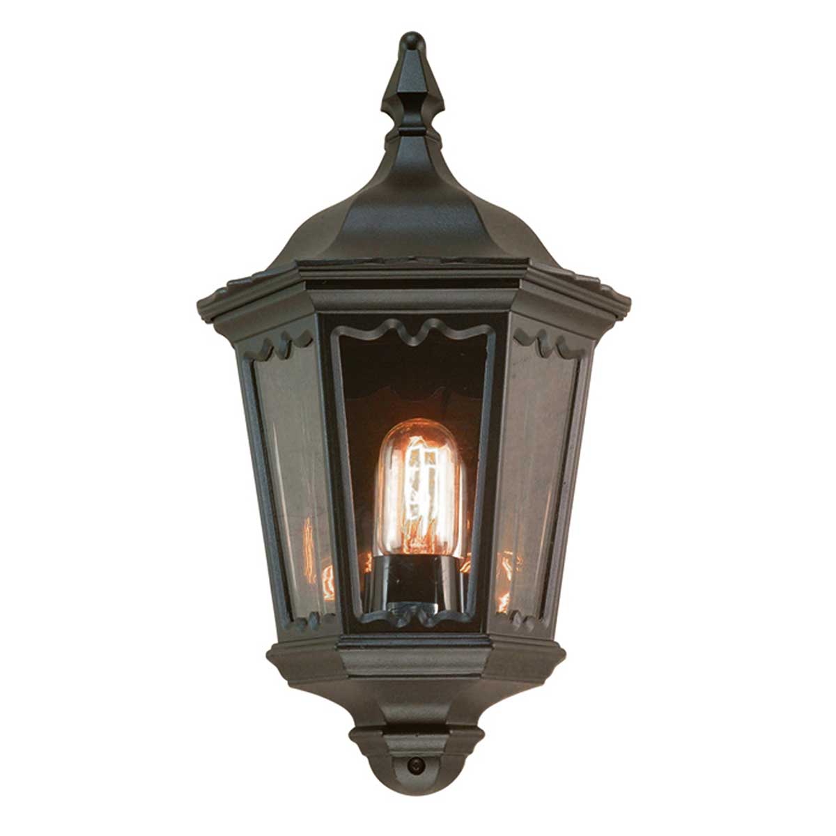 Elstead - MD7-BLACK - Medstead 1 Light Half Lantern - Black