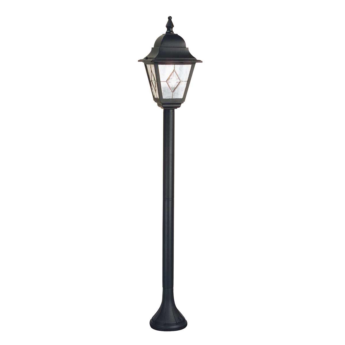ElsteadNorfolk 1 Light Pillar Lantern - Black