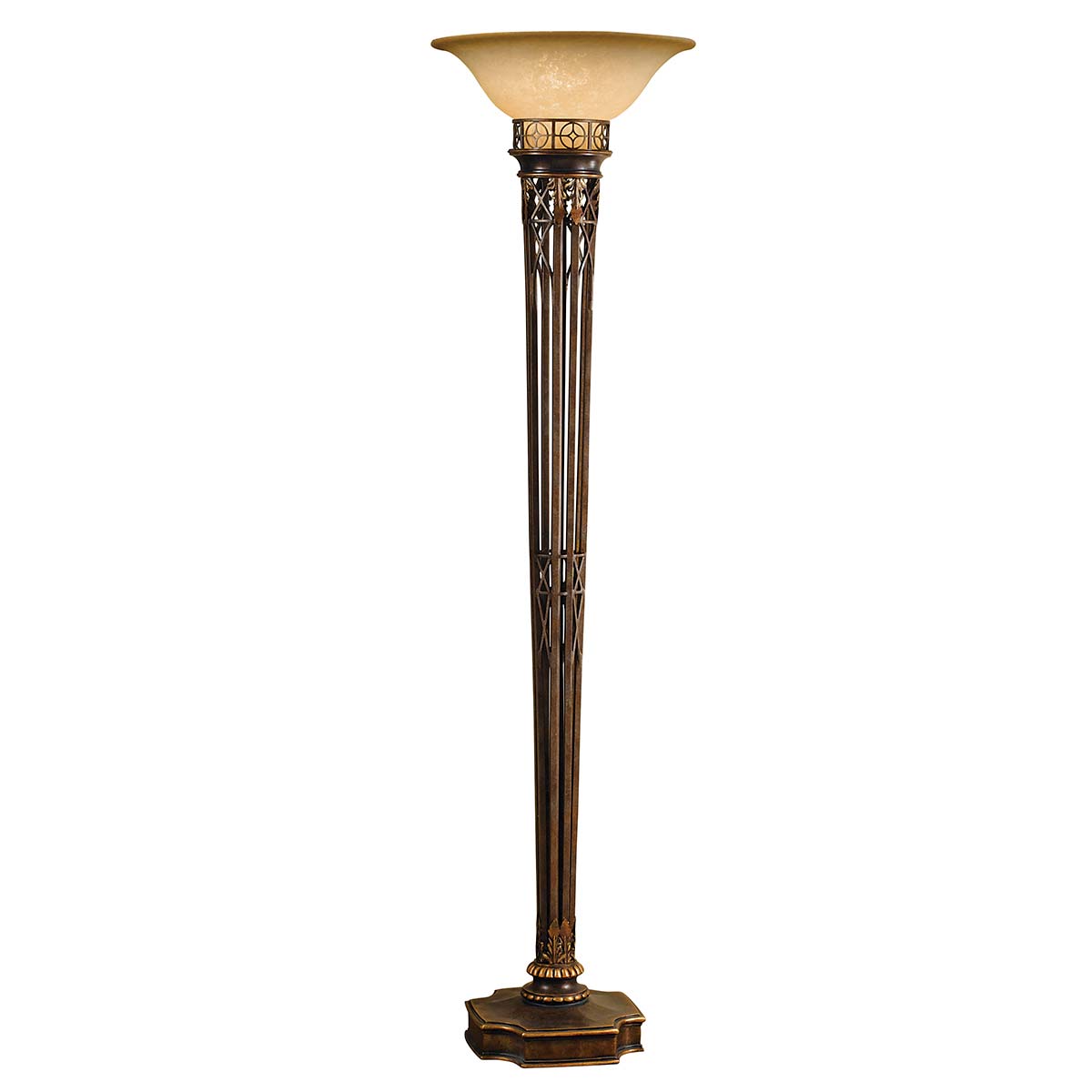 Elstead - FE-OPERA-TCH - Opera 1 Licht Taschenlampe - Firenze Gold mit Bernstein Schatten