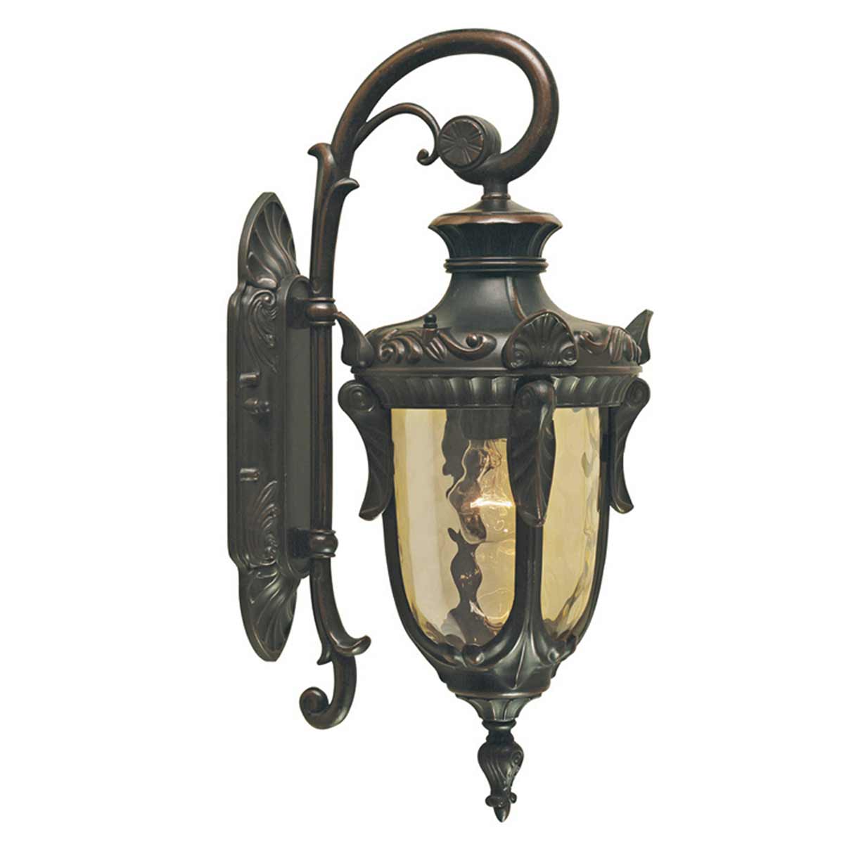 ElsteadPhiladelphia 1 Light Small Down Wandlaterne - Altbronze