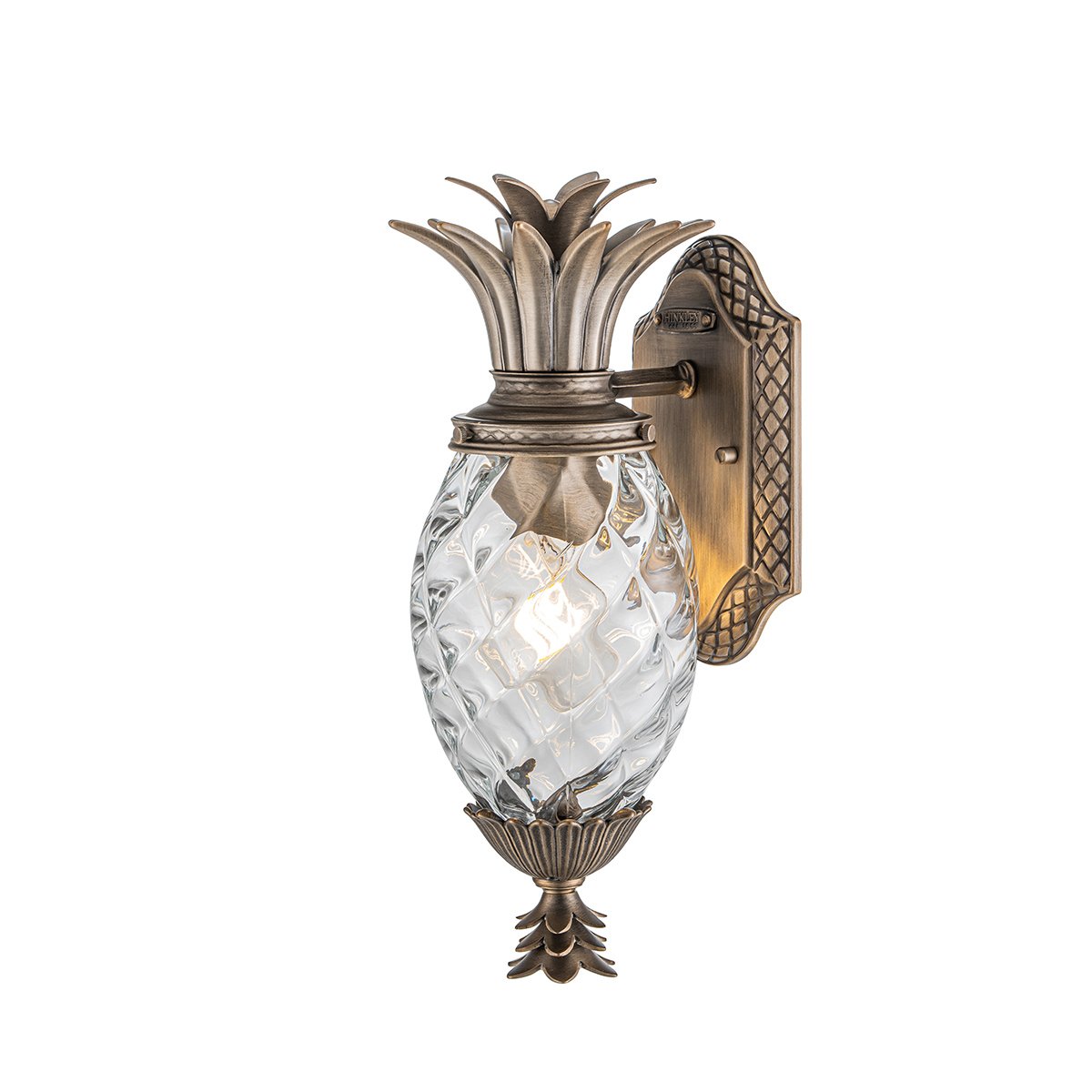 ElsteadPlantation 1lt petite lanterne murale - bronze bruni
