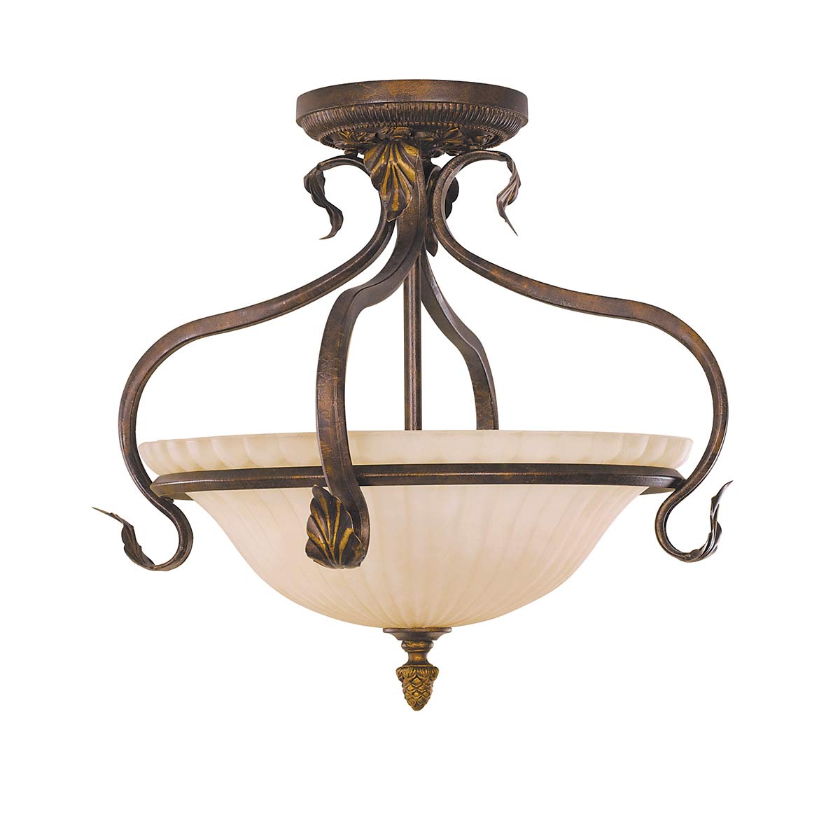 ElsteadSonoma Valley 3 Light Semi-Flush - Écaille de tortue vieillie