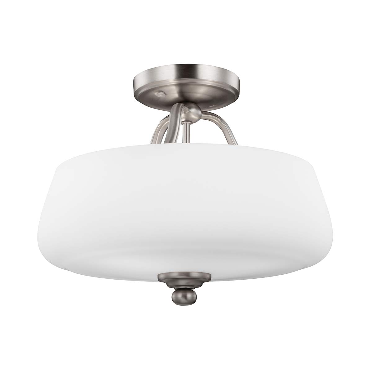 Elstead - FE-VINTNER-SF - Vintner 3 Light Semi-Flush - Satin Nickel