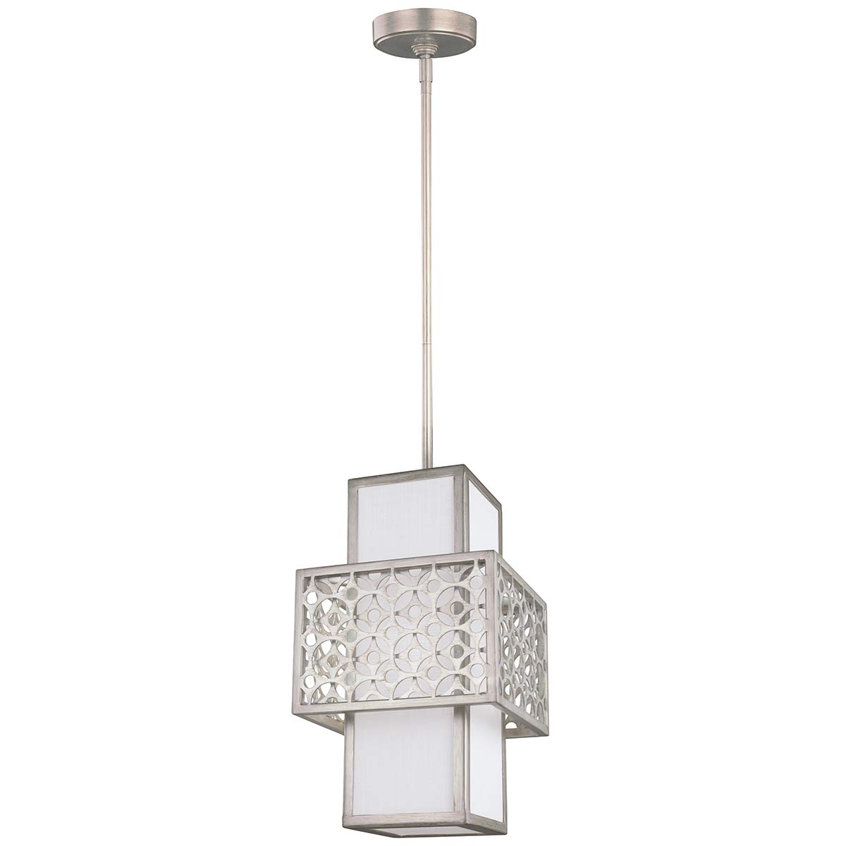 Kenney 1 Leuchte Mini-suspension - Sunrise Argent von Elstead