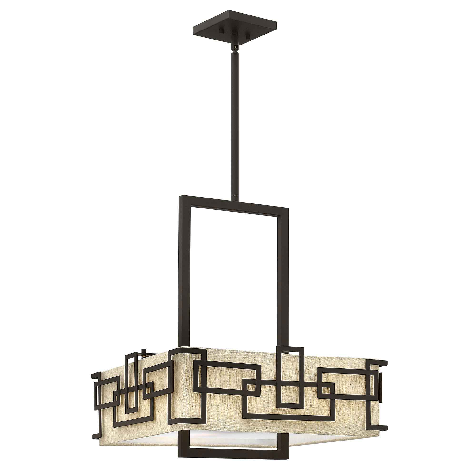 ElsteadLanza 3 suspension lumineuse - bronze huilé frotté