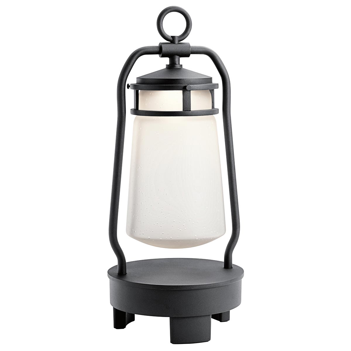Elstead - KL-LYNDON-BT-A-BK - Lanterne enceinte Bluetooth portable Lyndon - fiche UK - noir texturé