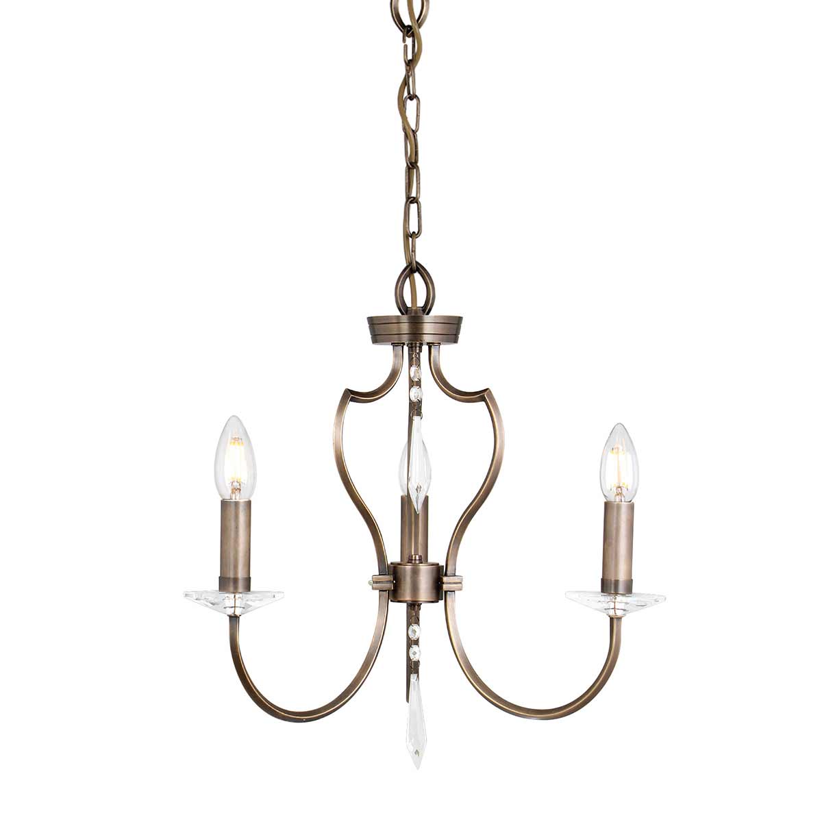 Pimlico lustre à 3 lumières - Bronze foncé von Elstead