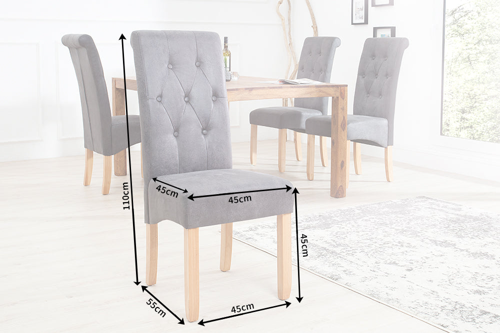 Casa Élite&nbsp;Stuhl CASA mit Nackenrolle Mikrofaser whisky braun&nbsp;37292