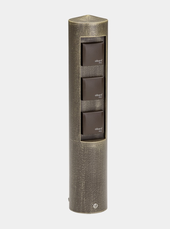 Albert Leuchten - 652102 - Steckdosensäule 3-fach