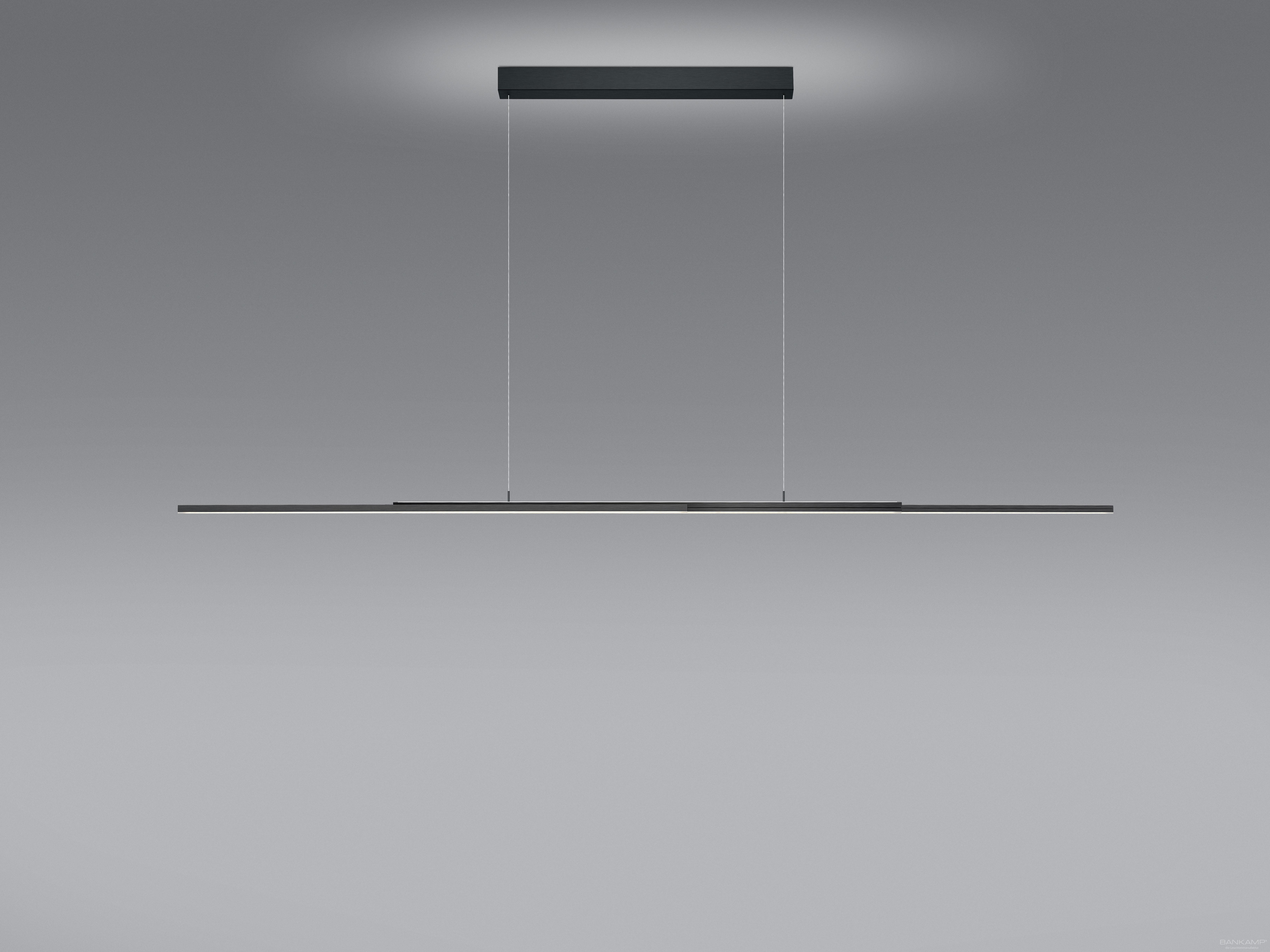 BANKAMP Leuchtenmanufaktur  fürs Wohnzimmer von BANKAMP Leuchtenmanufaktur LED-Pendelleuchte Lightline III flex up + down 2225/1-39