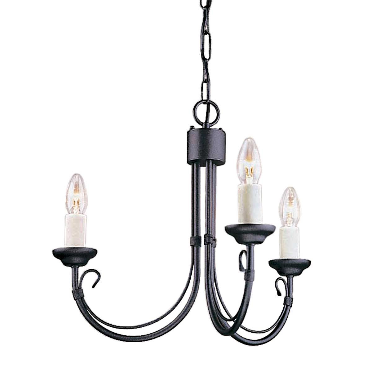 Elstead - CH3-BLACK - Lustre Chartwell