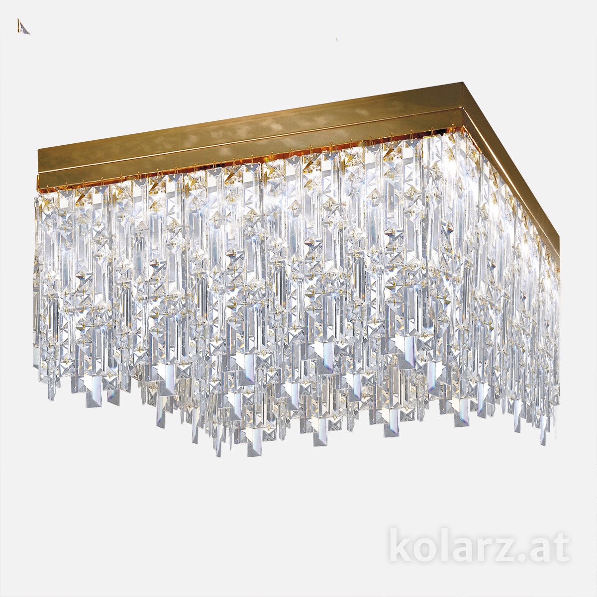 Klassische Deckenleuchten & Deckenlampen fürs Wohnzimmer von KOLARZ Leuchten Deckenleuchte Prisma Stretta 55 cm 1314.116.3.P1.KpT