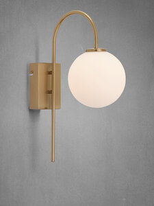 Serie BALLON VON BELID LEUCHTEN von Belid Leuchten von Belid Leuchten Ballon Wandleuchte Messing HB3044000105