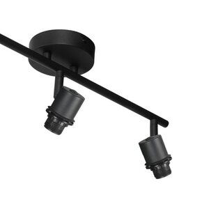 Serie BAMBUS VON ALLE von Alle von Steinhauer Deckenstrahler Bambus 3-flammig ohne Schirme 3667ZW