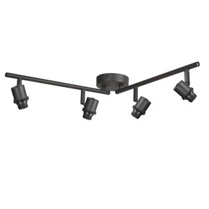 Serie BAMBUS VON ALLE von Alle von Steinhauer Deckenstrahler Bambus  4-flammig ohne Schirme 3668ZW