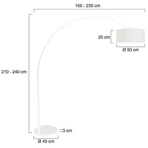 Steinhauer&nbsp;Stehleuchte Sparkled Light &nbsp;7169W