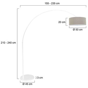 Steinhauer&nbsp;Stehleuchte Sparkled Light &nbsp;7170W