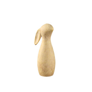Iemkje figurine de lapin en ciment jaune M
