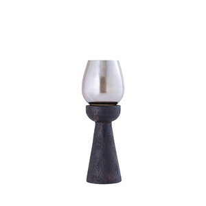 Qez Bois de manguier brun Stormlight verre brillant S