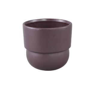 Carolinee pot rond en céramique lilas 2 couches M