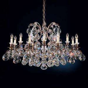 Kristall-Hängeleuchte, Pendelleuchten & Hängelampen fürs Wohnzimmer von SCHONBEK Renaissance Kristallluster 3790E-22S